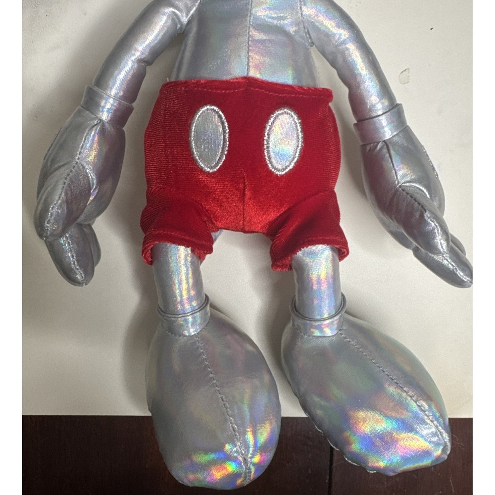Silver Mickey Mouse Collectible Plush - Picture 5 of 5